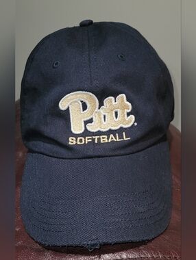 Navy University of Pittsburgh Softball Hat Adjustable